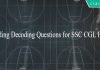 Coding Decoding Questions for SSC CGL PDF