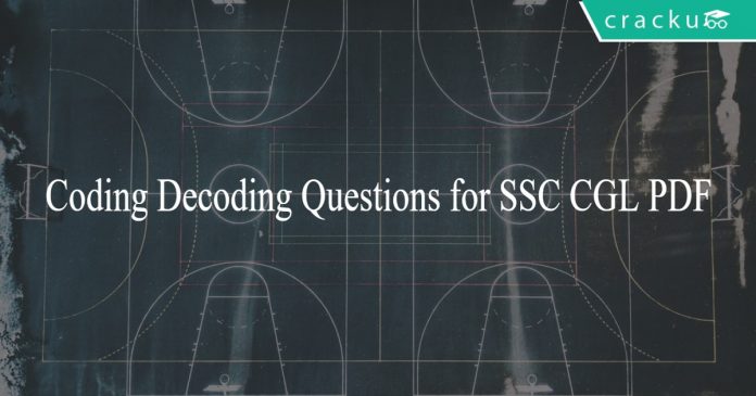 Coding Decoding Questions for SSC CGL PDF