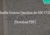 Para Jumble Exercise Questions for SSC CGL PDF