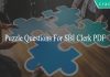 Puzzle Questions For SBI Clerk PDF