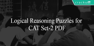 Logical Reasoning Puzzles for CAT Set-2 PDF