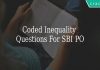 coded inequality questions for sbi po