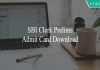 SBI Clerk Prelims Admit Card download