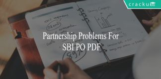 partnership problems for sbi po
