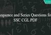 Sequence and Series Questions for SSC CGL PDF