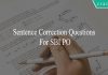 sentence correction questions for sbi po