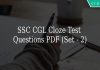 SSC CGL Cloze Test Questions PDF (Set - 2)