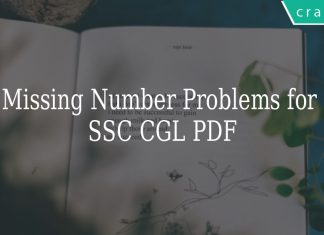 Missing Number Problems for SSC CGL PDF