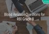 Blood Relation Questions for RBI Grade B