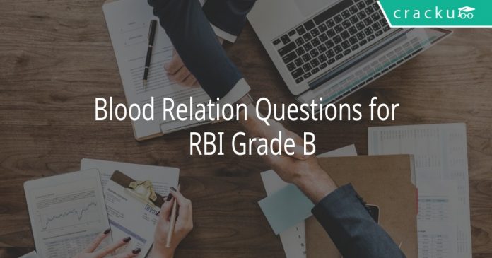 Blood Relation Questions for RBI Grade B