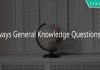 Railways General Knowledge Questions PDF