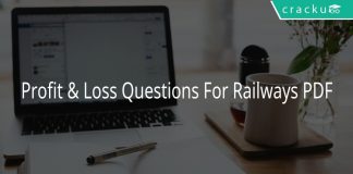 Profit & Loss Questions For Railways PDF