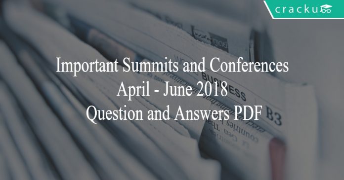 important summits and conferences