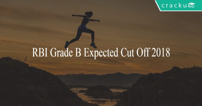 RBI Grade B Expected cut off 2018