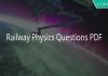 Railway Physics Questions PDF