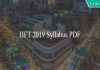 IIFT 2019 Syllabus PDF