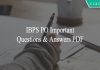 IBPS PO Important Questions & Answers PDF