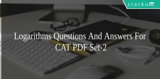 Logarithms Questions And Answers For CAT PDF Set-2