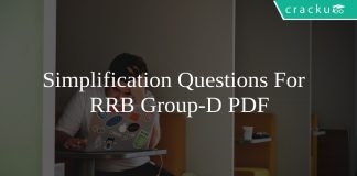 Simplification Questions For RRB Group-D PDF