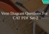 Venn Diagram Questions For CAT PDF Set-2