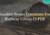 Number Series Questions For Railway Group-D PDF