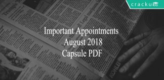 appointments - august 2018