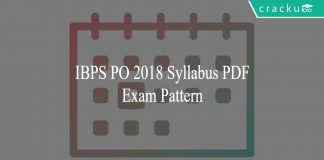 IBPS PO 2018 Syllabus PDF