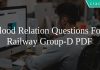 Blood Relation Questions For Railway Group-D PDF