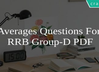 Averages Questions For RRB Group-D PDF