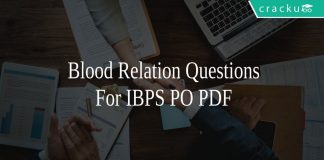 Blood Relation Questions For IBPS PO PDF