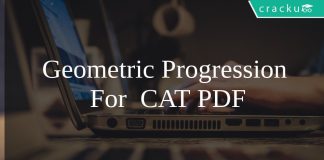 Geometric Progression For CAT PDF