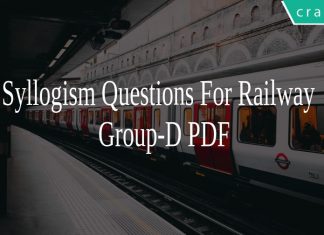 Syllogism Questions For Railway Group-D PDF