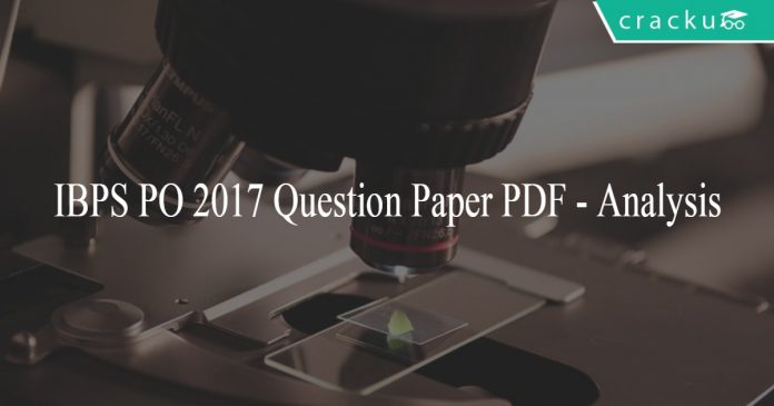 IBPS PO Question Paper PDF - Analysis