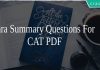 Para Summary Questions For CAT PDF