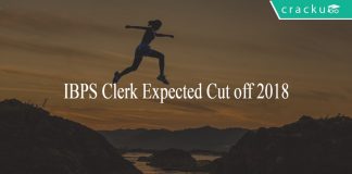 IBPS Clerk expected cut off 2018