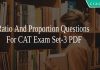 Ratio And Proportion Questions For CAT Exam Set-3 PDF