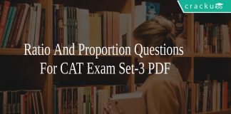 Ratio And Proportion Questions For CAT Exam Set-3 PDF