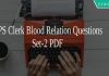 IBPS Clerk Blood Relation Questions Set-2 PDF