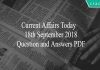 current affairs 18th sept 2018