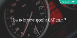 How to improve speed in CAT exam ?