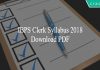 IBPS Clerk Syllabus PDF 2018