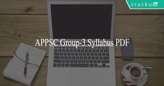 APPSC Group-3 Syllabus PDF
