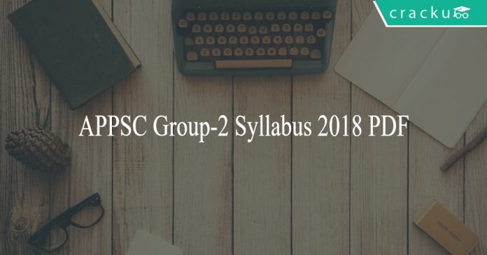 APPSC Group-2 Syllabus 2018 PDF