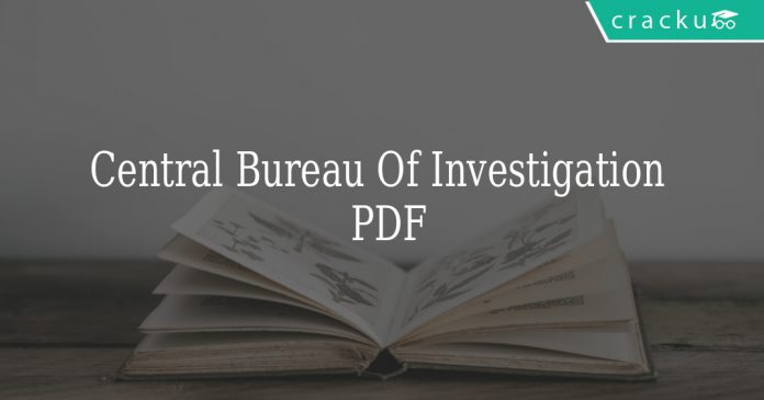 Central Bureau Of Investigation Pdf