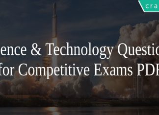 Science & Technology Questions for Competitive Exams PDF