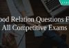 Blood Relations Questions For All Competitive Exams