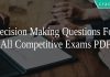 Decision Making Questions For All Competitive Exams PDF