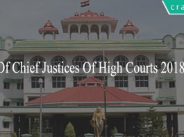 list of chief justices of high courts 2018 pdf