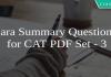 Para Summary Questions for CAT PDF Set - 3