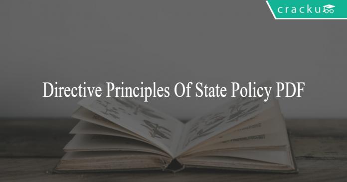 Directive Principles Of State Policy PDF